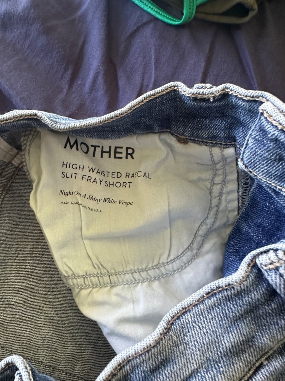 Two Mother Denim Rascal High Waisted Shorts - Picture 5 of 6